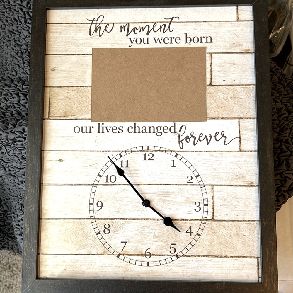 Newborn photo wall decor
